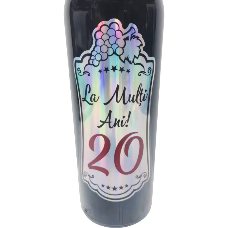 La multi ani 20, vin rosu cabernet sauvignon, demisec, 750ml, 13.5% alcool